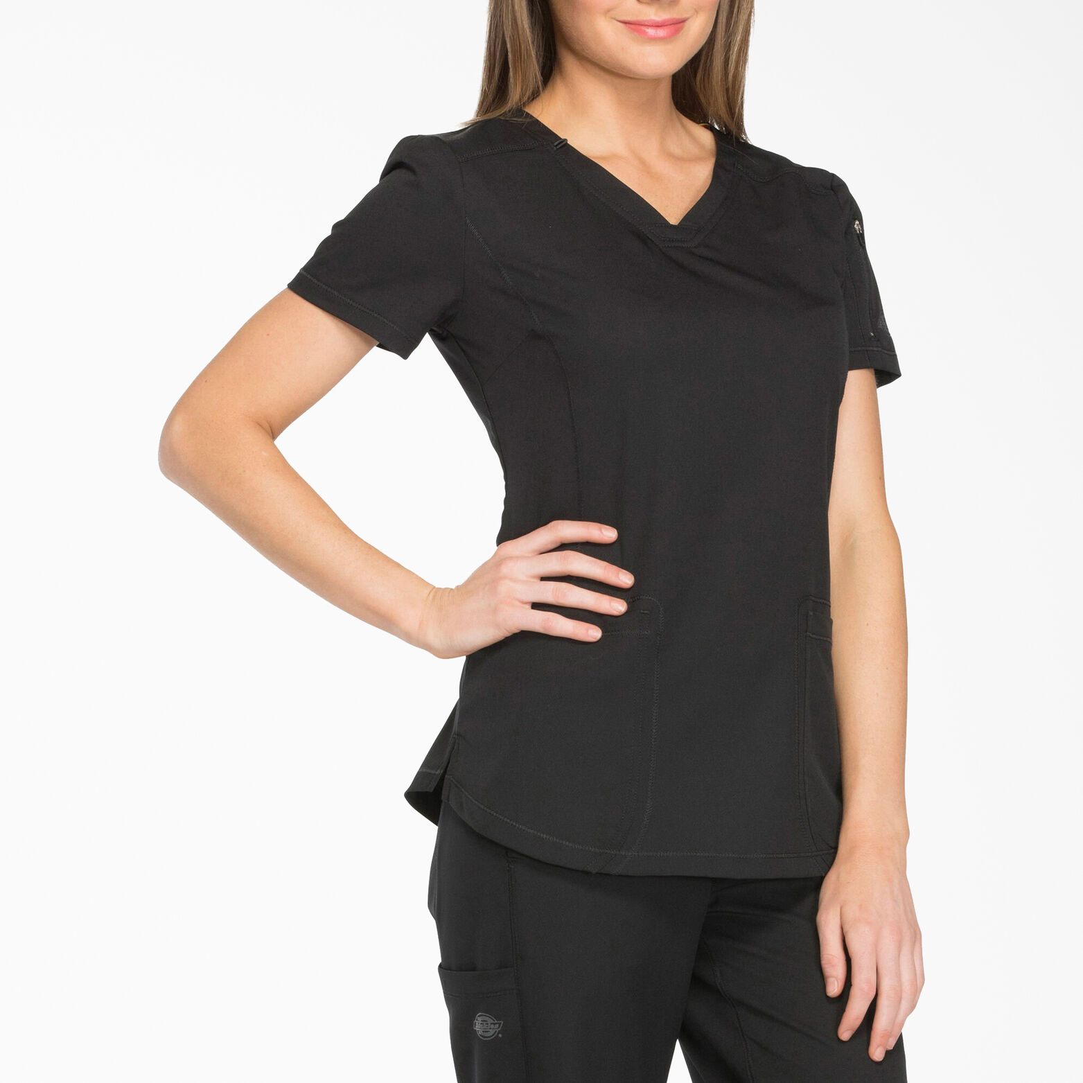 New Women V-Neck Dickies Dynamix DK740 Top PWT and Cosmic Pink Sizes XS-3XL New Women V-Neck Dickies Dynamix DK740 Top PWT and Cosmic Pink Sizes XS-3XL